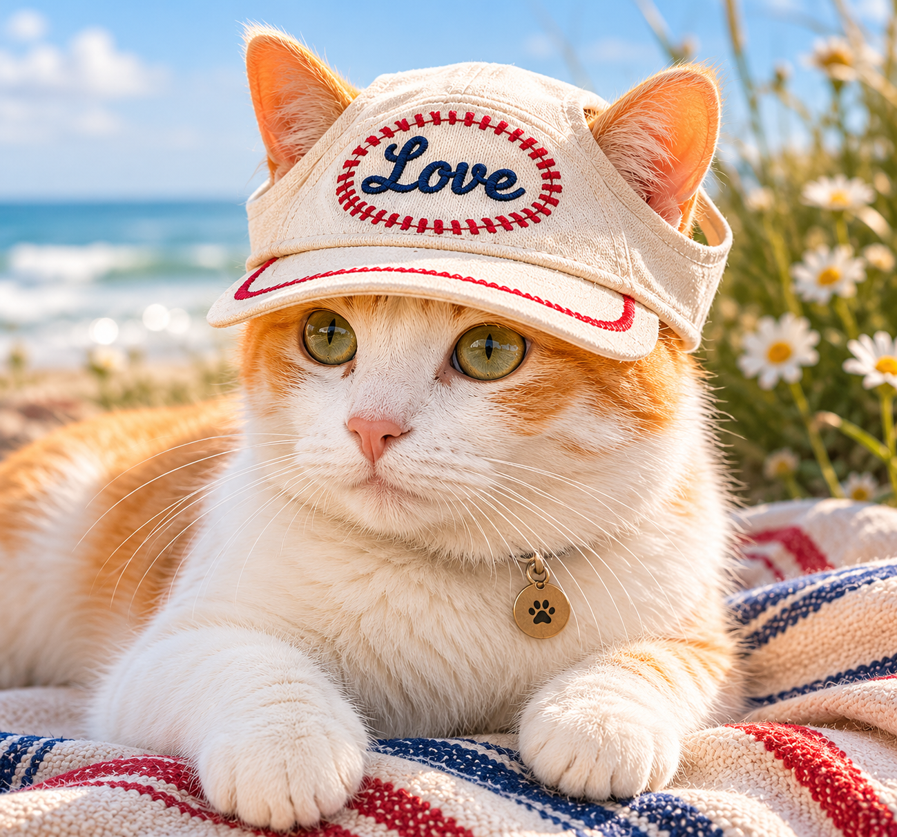 Cat Baseball Hat (Love Edition)
